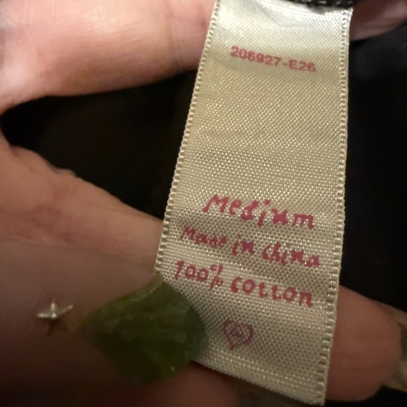 Victoria’s Secret Black Cotton Button Up Nightgown Pajama Size M - Picture 4 of 4